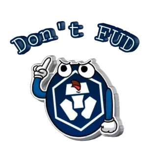 😡 DON'T FUD cryptocurrency, crypto.com, fud, meme, cartoon telegram sticker