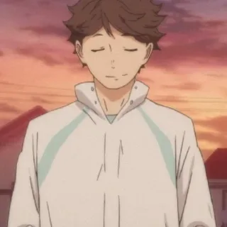 🦉 Tooru Oikawa Haikyuu!! Аниме, Haikyuu, Тоору Оикава, Наклейка, Персонаж telegram sticker
