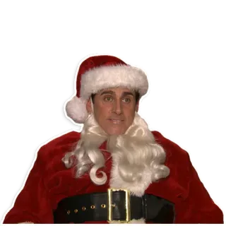 🎅 Michael Scott The Office The Office, Michael Scott, Santa Claus, Navidad, Divertido telegram sticker