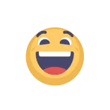 😂 表情符号, 微笑, 快乐, 卡通, 黄色, 脸 whatsapp sticker