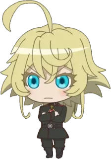 😠 Tanya Degurechaff Saga of Tanya the Evil Anime, Chibi, Militar, Tanya Degurechaff, Saga de Tanya la Malvada telegram sticker