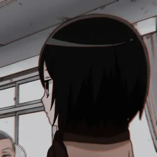 🀄 Anime, Personnage, Japonais, École, Fille, Cheveux noirs, Manga telegram sticker