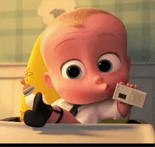 😘 Boss Baby The Boss Baby em bé, hoạt hình, nhóc trùm, áo vest whatsapp sticker