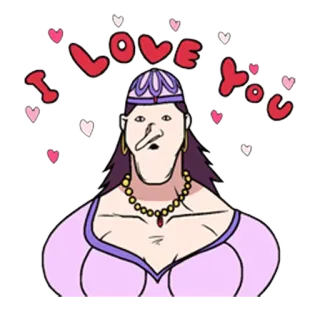 🤥 I LOVE YOU 爱, 心, 角色, 浪漫 telegram sticker