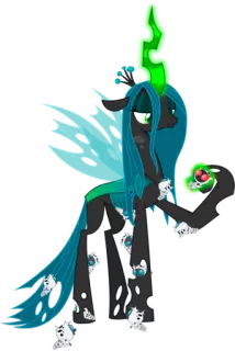 😊 Queen Chrysalis My Little Pony My Little Pony, Rainha Chrysalis, vilão, pônei, changeling telegram sticker