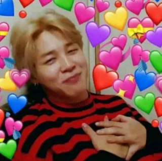 🥰 hearts, love, kpop, cute, affection telegram sticker
