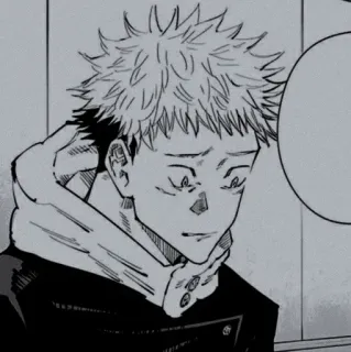🌫 Yuji Itadori Jujutsu Kaisen anime, manga, jujutsu kaisen, yuji itadori, shonen, japanese animation whatsapp sticker