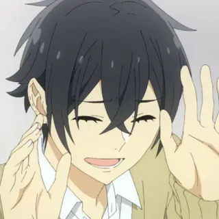 😅 Izumi Miyamura Horimiya Anime, Personaje, Horimiya, Izumi Miyamura telegram sticker