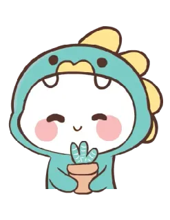 🪴 dinosaur, cute, cactus, cartoon telegram sticker