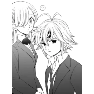 💕 Elizabeth Liones The Seven Deadly Sins Anime, Manga, Charakter, Fantasy, Elizabeth Liones telegram sticker