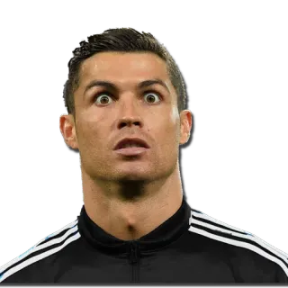 😳 Cristiano Ronaldo voetbal, voetbal, atleet, speler, Cristiano Ronaldo, beroemdheid telegram sticker