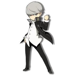 👊 Yu Narukami Persona 4 Anime, Manga, Videogame, Persona, Yu Narukami, Chibi, Cartoon telegram sticker