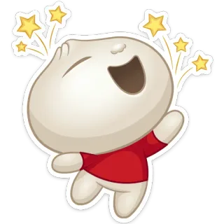 ☺️ comida, empanadilla, lindo, dibujos animados, feliz, celebración whatsapp sticker