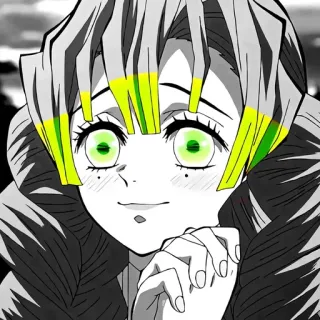 🖤 Mitsuri Kanroji Demon Slayer Anime, Manga, Demon Slayer, Mitsuri Kanroji, Hashira, Pilastro dell'Amore telegram sticker