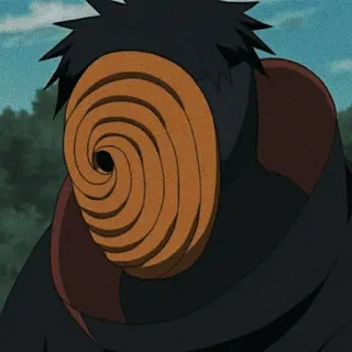 🕷 Tobi Naruto anime, manga, ninja, villain, masked man telegram sticker