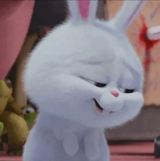 🍓 Snowball The Secret Life of Pets กระต่าย, กระต่าย, น่ารัก, ภาพเคลื่อนไหว, กระต่ายขาว, สัตว์เลี้ยง, ลูกบอลหิมะ telegram sticker