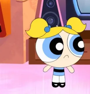 👀 Bubbles The Powerpuff Girls Desenho animado, Lindinha, As Meninas Superpoderosas, Personagem telegram sticker