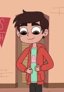 😌 Marco Diaz Star vs. the Forces of Evil cartoon, character, animated telegram sticker