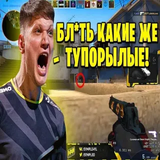 👉 БЛАТЬ КАКИЕ ЖЕ
- ТУПОРЫЛЫЕ! 카운터 스트라이크, CSGO, 비디오 게임, 슈팅 게임, 무기, Navi whatsapp sticker