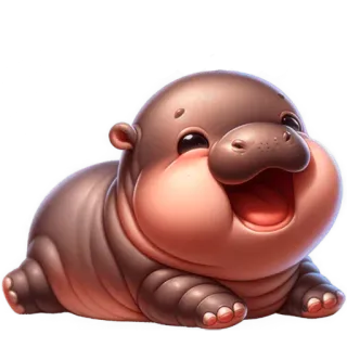 Парный бегемотик 2 @Nyasticks2 telegram stickers