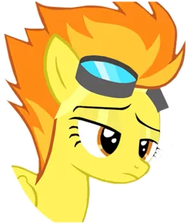 😒 Spitfire My Little Pony: Friendship is Magic pony, cartoon, Spitfire, sad, cute, animation, My Little Pony whatsapp sticker