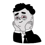 Tired Person telegram stickers