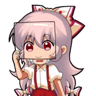 😭 Аниме, Чиби, Милый, Девушка, Мультфильм telegram sticker
