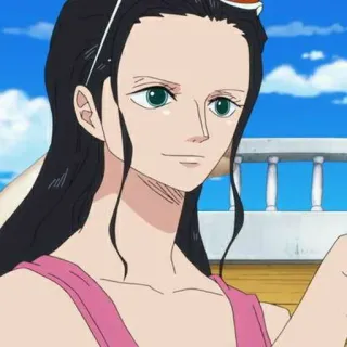 👑 Nico Robin One Piece Anime, Personnage, Robin, Nico Robin, One Piece whatsapp sticker