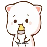 🤤 @farsiSticker dễ thương, mèo, sữa, chai telegram sticker