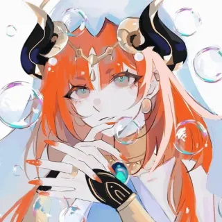 💧 Anime, Personnage, Illustration, Femme, Fantasy, Art whatsapp sticker