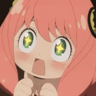 ❤️ Anya Forger Spy x Family Anya, Anime, Spy x Family, słodkie, kreskówka telegram sticker