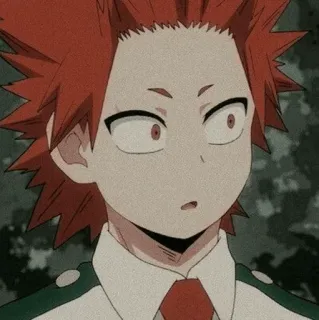 ⛓ Eijiro Kirishima My Hero Academia Anime, My Hero Academia, Kirishima, Eijiro Kirishima, Red Riot, Held telegram sticker