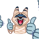 Mummy Jackal telegram stickers