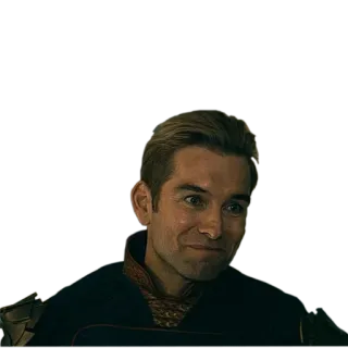 😄 Homelander The Boys Superheld, Bösewicht, Fernsehsendung, Grinsen, Amazon Prime telegram sticker