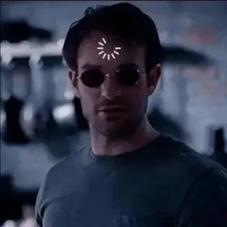 🌟 Daredevil marvel, super-héros, aveugle, homme telegram sticker