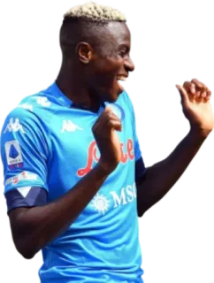 😏 Victor Osimhen Футболист, Футбол, Спорт, Спортсмен, Наполи, Серия А telegram sticker