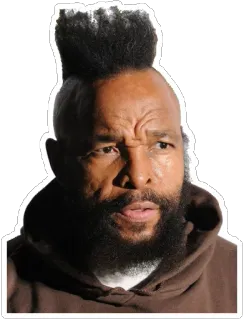 😯 Mr. T Mr. T, Schauspieler, Promi, Mohawk, 80er, Fernsehen telegram sticker