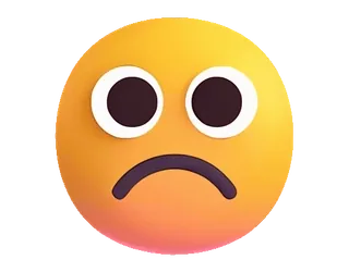 ☹️ อิโมจิ, เศร้า, ไม่มีความสุข, สีหน้า, ความรู้สึก, ใบหน้า telegram sticker