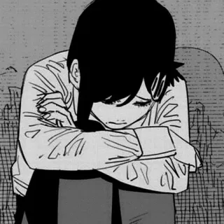 🌟 Kobeni Higashiyama Chainsaw Man Anime, Manga, Chainsaw Man, Kobeni Higashiyama, Traurig, Emotional whatsapp sticker