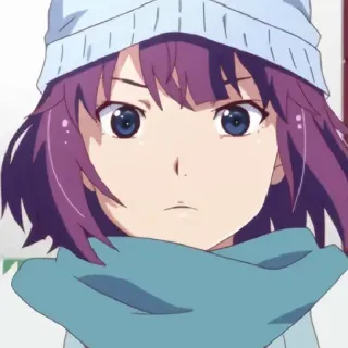 🧿 Hitagi Senjougahara Bakemonogatari Anime, Mädchen, Charakter, Hitagi Senjougahara, Bakemonogatari telegram sticker