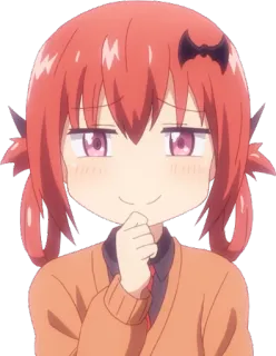 😏 Satania anime, cartoon, manga, devil, satania, cute whatsapp sticker