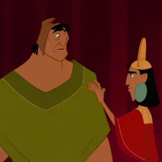 🍂 Kuzco The Emperor's New Groove Disney, Emperador, gracioso, dibujos animados, animado telegram sticker