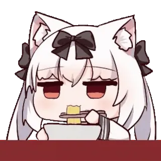 😋 Shirakami Fubuki Hololive whatsapp sticker