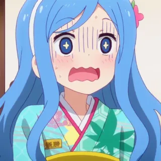🦋 Anime, Dessin animé, Fille, Kawaii, Expression, Personnage, Mignon whatsapp sticker