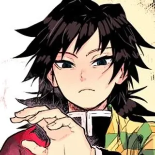 🎎 Giyu Tomioka Demon Slayer Anime, Manga, Demon Slayer, Giyu Tomioka, Personaggio, Spada, Samurai telegram sticker