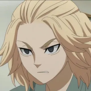 😠 Mikey Tokyo Revengers Аниме, Майки, Токийские мстители, Блондин, Персонаж whatsapp sticker