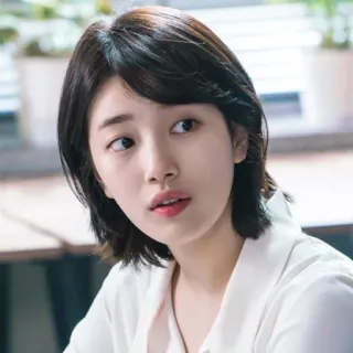 😏 chân dung, phụ nữ, người, tóc ngắn, người châu Á telegram sticker