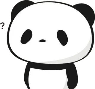 😶 Panda, Binatang, Lucu, Kartun, Stiker whatsapp sticker