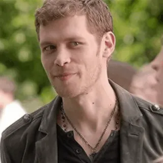 🥨 Klaus Mikaelson The Vampire Diaries smirk, tv show, character, vampire, tv series, the originals telegram sticker