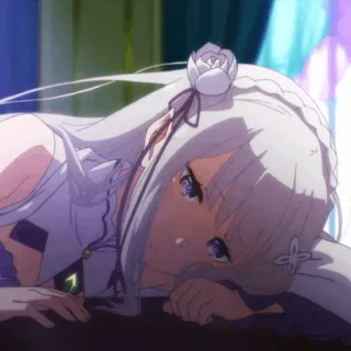🤍 Emilia Re:Zero Anime, Personaggio, Re Zero, Emilia telegram sticker